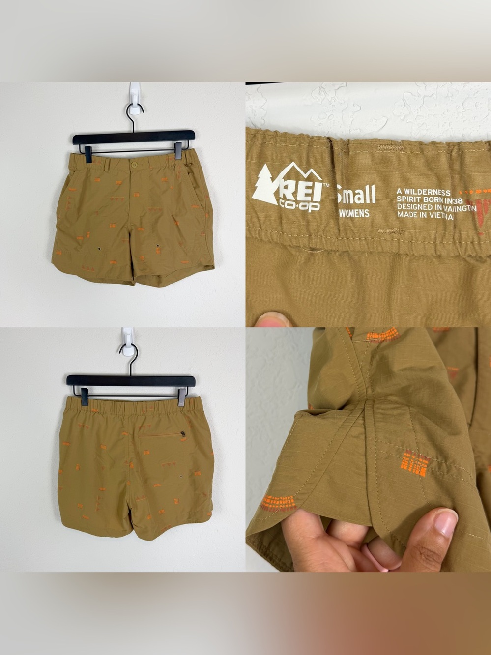 •REI• Sahara Amphib Shorts Sounds Geo Cork Size Small